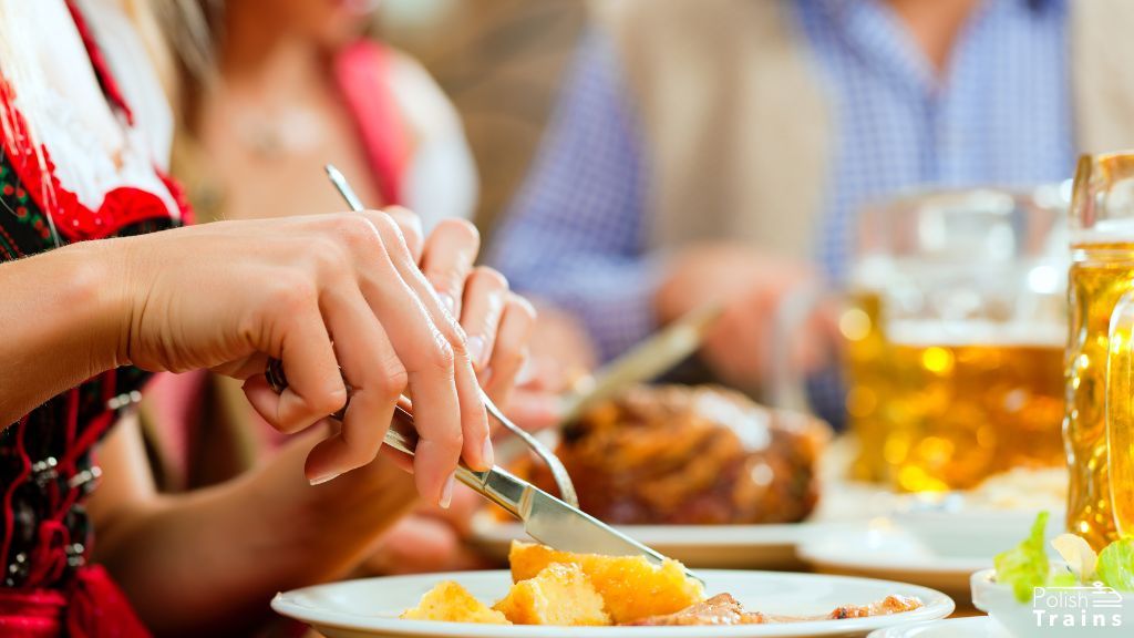 Traditional Bavarian cuisine in Munich