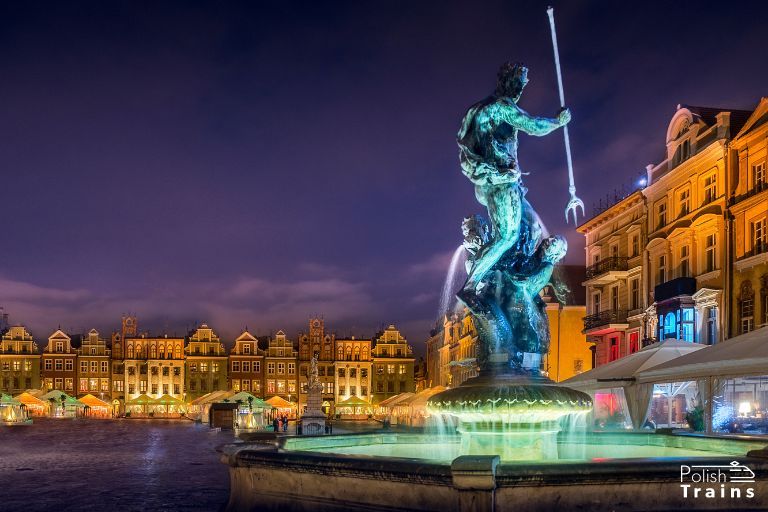 Fountains at the main square