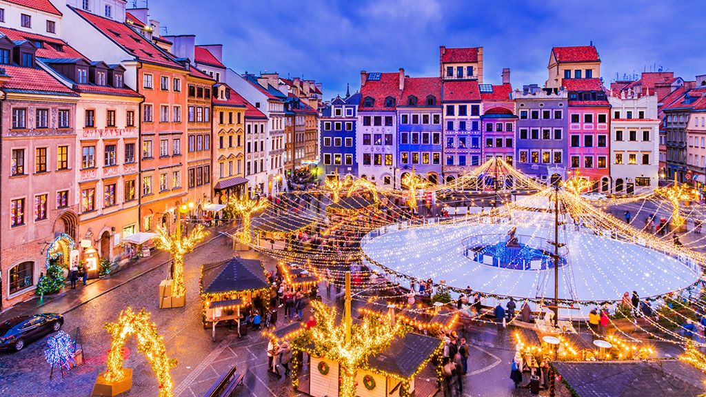 Warsaw christmas market 